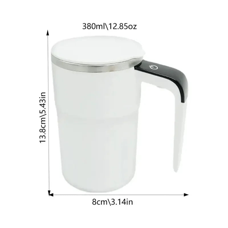 380ML Automatic Self Stirring Magnetic Mug with LCD Screen Coffee Milk Juice Mixing Cup USB Rechargeable Smart Thermal Cups