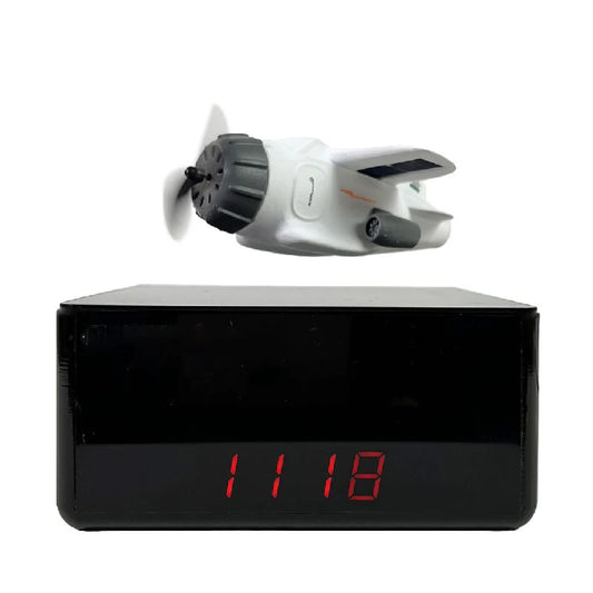 "Creative Floating Airplane Alarm Clock: A Touch of Technology and Style!"