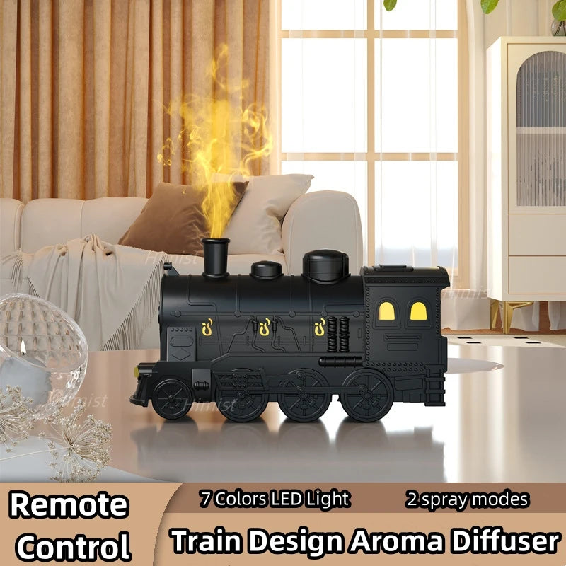 "Steam Train Essential Oil Diffuser: Relaxation Meets Timeless Charm!"